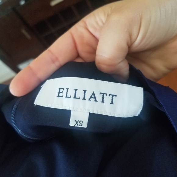 Elliat Camo Dress in Navy  Size XS - Picture 3 of 6